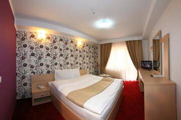 Фото номера Двухместный номер с 1 кроватью и видом на горы Отель Hotel Roman Maramures г. Statjunea Borsa 11