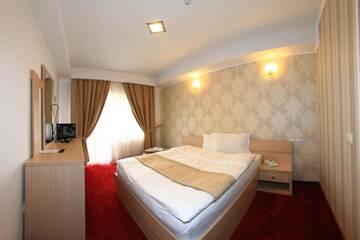 Фото номера Двухместный номер с 1 кроватью и видом на горы Отель Hotel Roman Maramures г. Statjunea Borsa 2